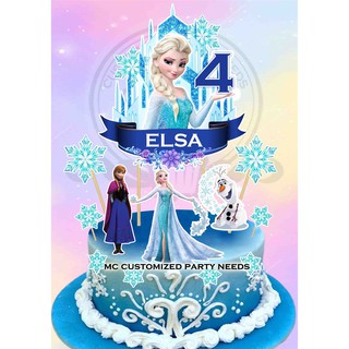 CUSTOMIZED CAKE TOPPER 2D FROZEN