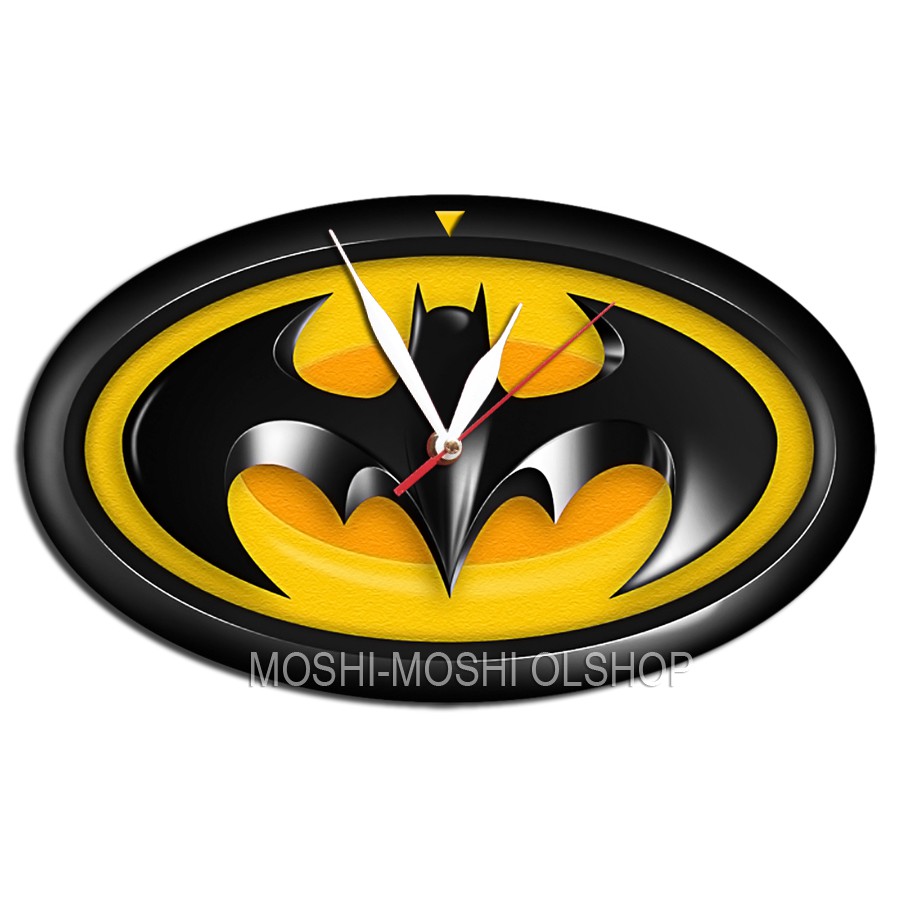 Super cool super hero Batman oval logo wall clock | Shopee Philippines