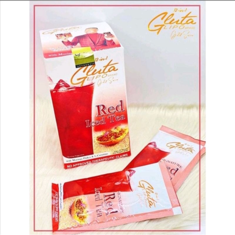 Gluta Lipo Red Iced Tea (10 Sachets) Shopee Philippines
