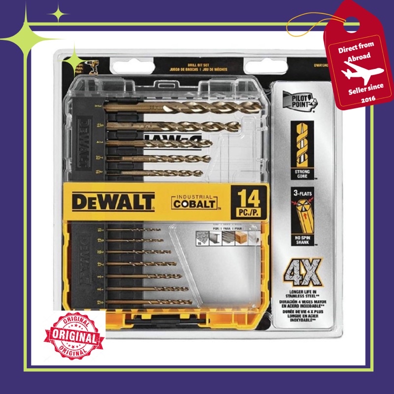 Dewalt cobalt drill discount set