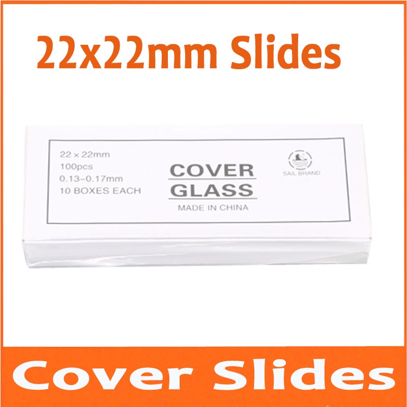 1000pcs Optical 22x22mm Length Biomicroscope Microscope Glass Slide