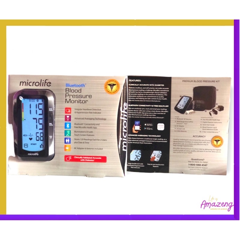 Microlife Bluetooth Blood Pressure Monitor Shopee Philippines
