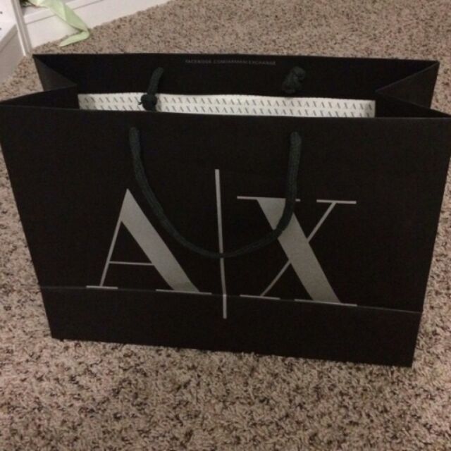 Armani exchange shopping discount bag