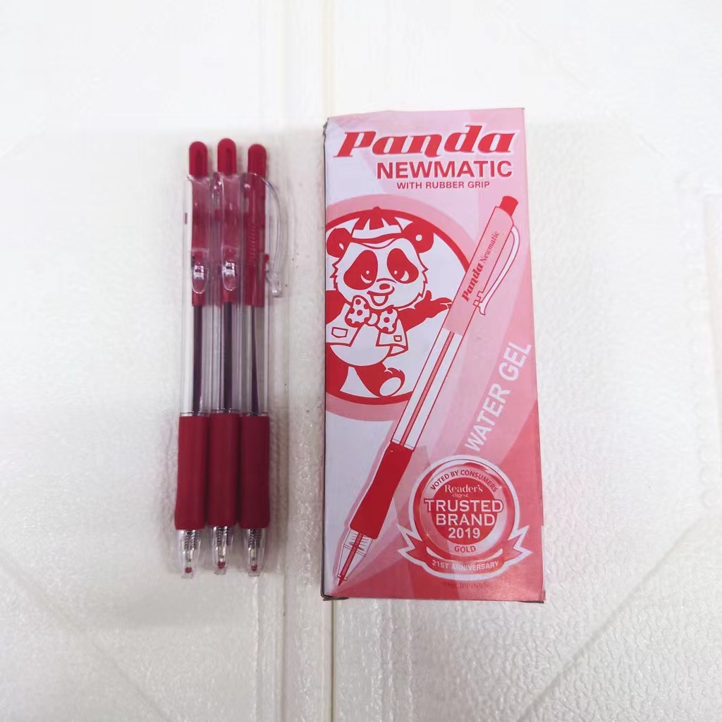 Original PANDA NEWMATIC with rubber grip water gel pen retractable ...