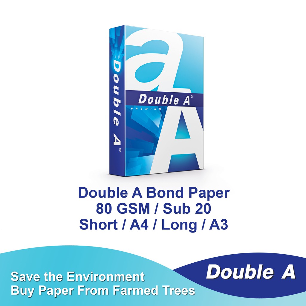 Double A, A4 Ream Paper, A4 80 gsm, 1 Ream, 500 Sheets