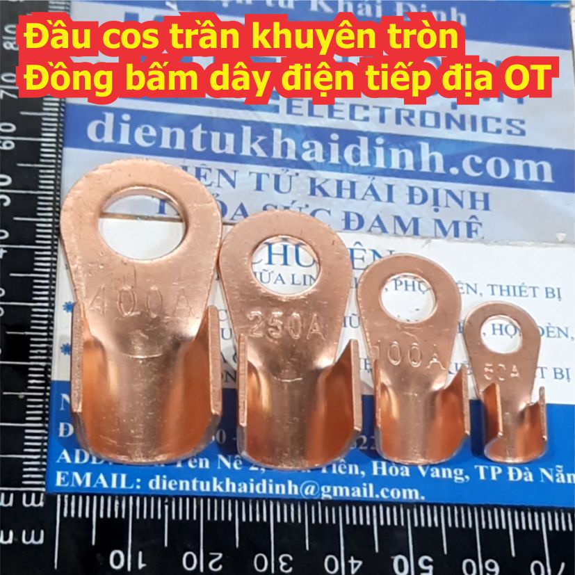 30 pieces Cosse bare cos head with round core Copper ground wire press ...
