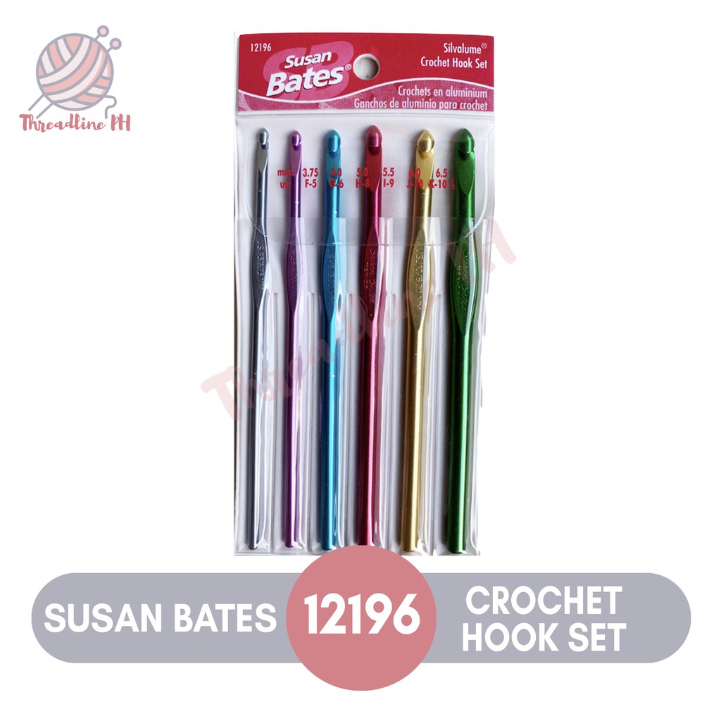 Susan Bates Inline Crochet Hook Set (USA Brand)