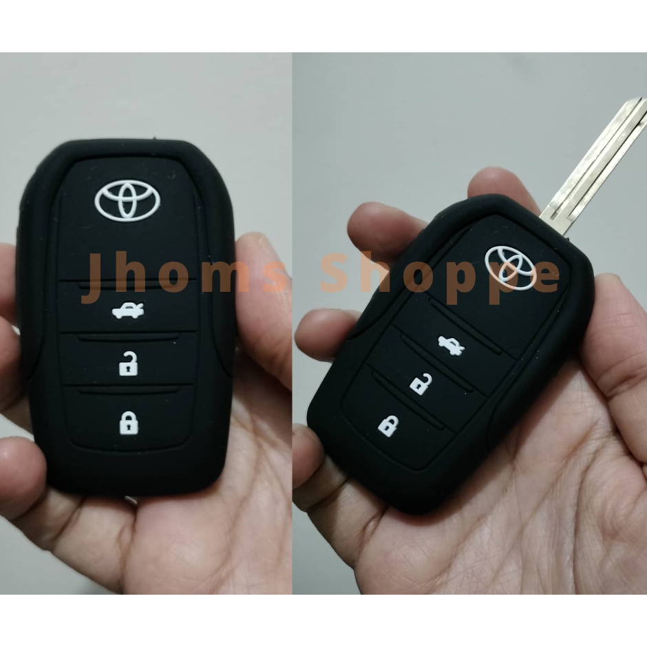 Modified Flip Key Silicone Key Cover For Toyota Vios 2019 2020 2021 ...