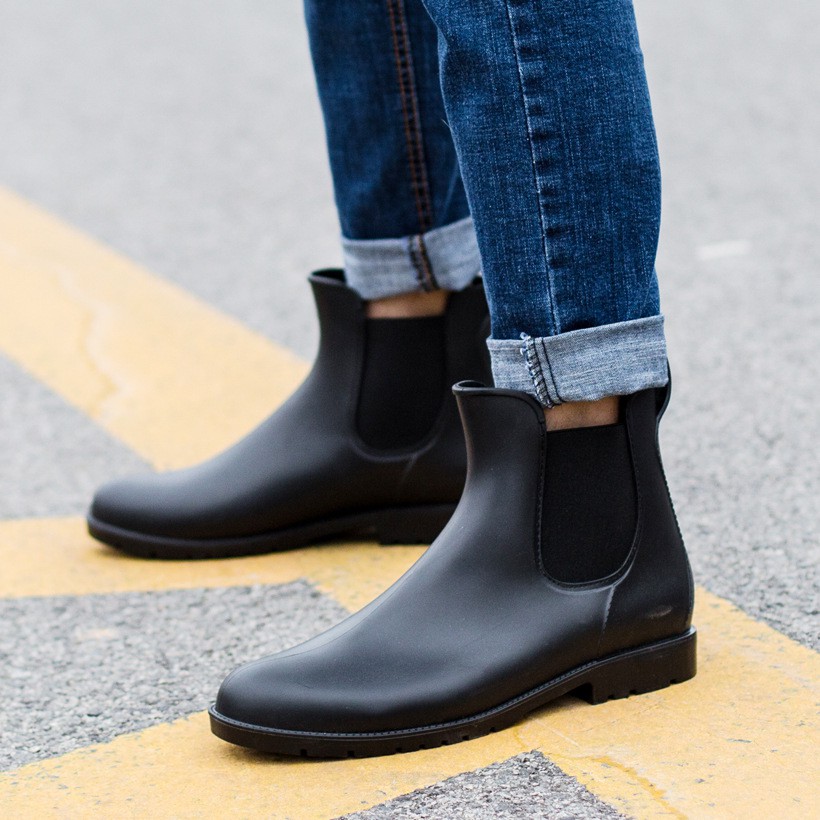 SENSI PIC#Chelsea boots men's British style High-Quality PU material ...