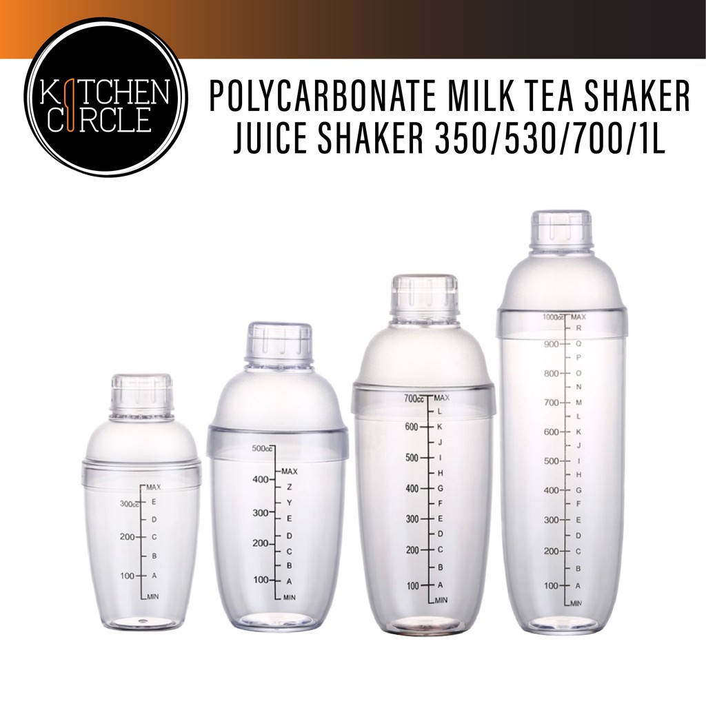 Polycarbonate Milk Tea Cocktail Shaker 350ml 530ml 700ml 1000ml ...