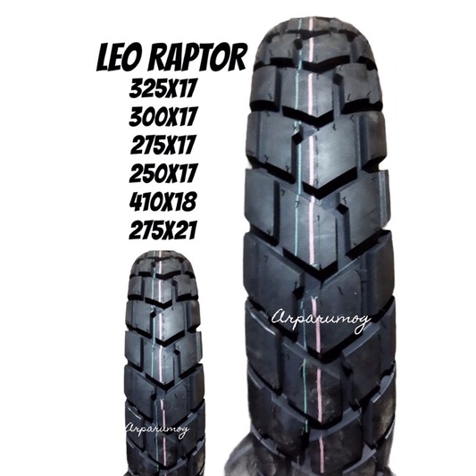 LEO RAPTOR DUAL SPORT LEO TIRES 6 PLY RATING TUBETYPE RIM 17 CAFE RACER