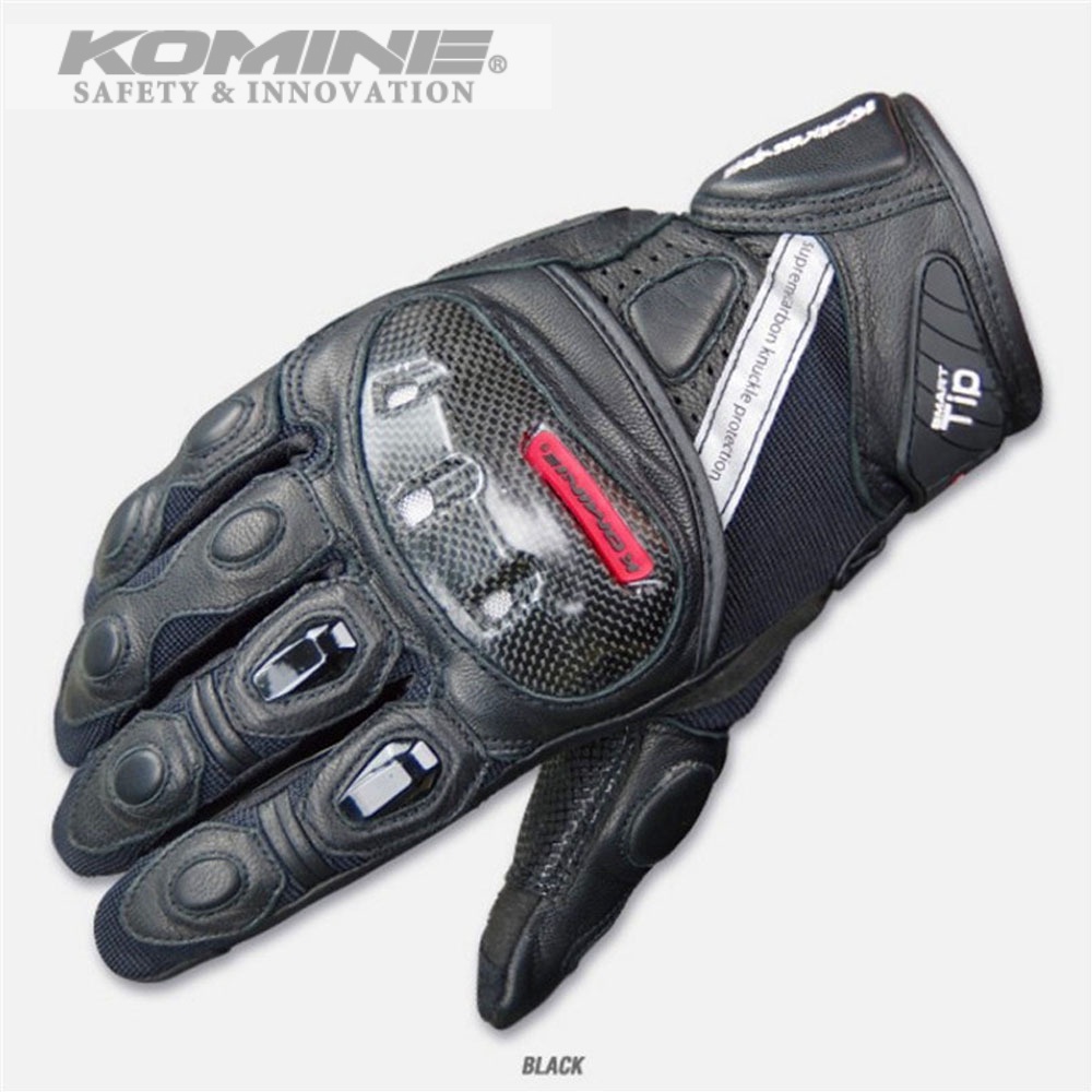 KOMINE GK160 Carbon Fiber Gloves Motorcycle Hard Shell Riding Gloves