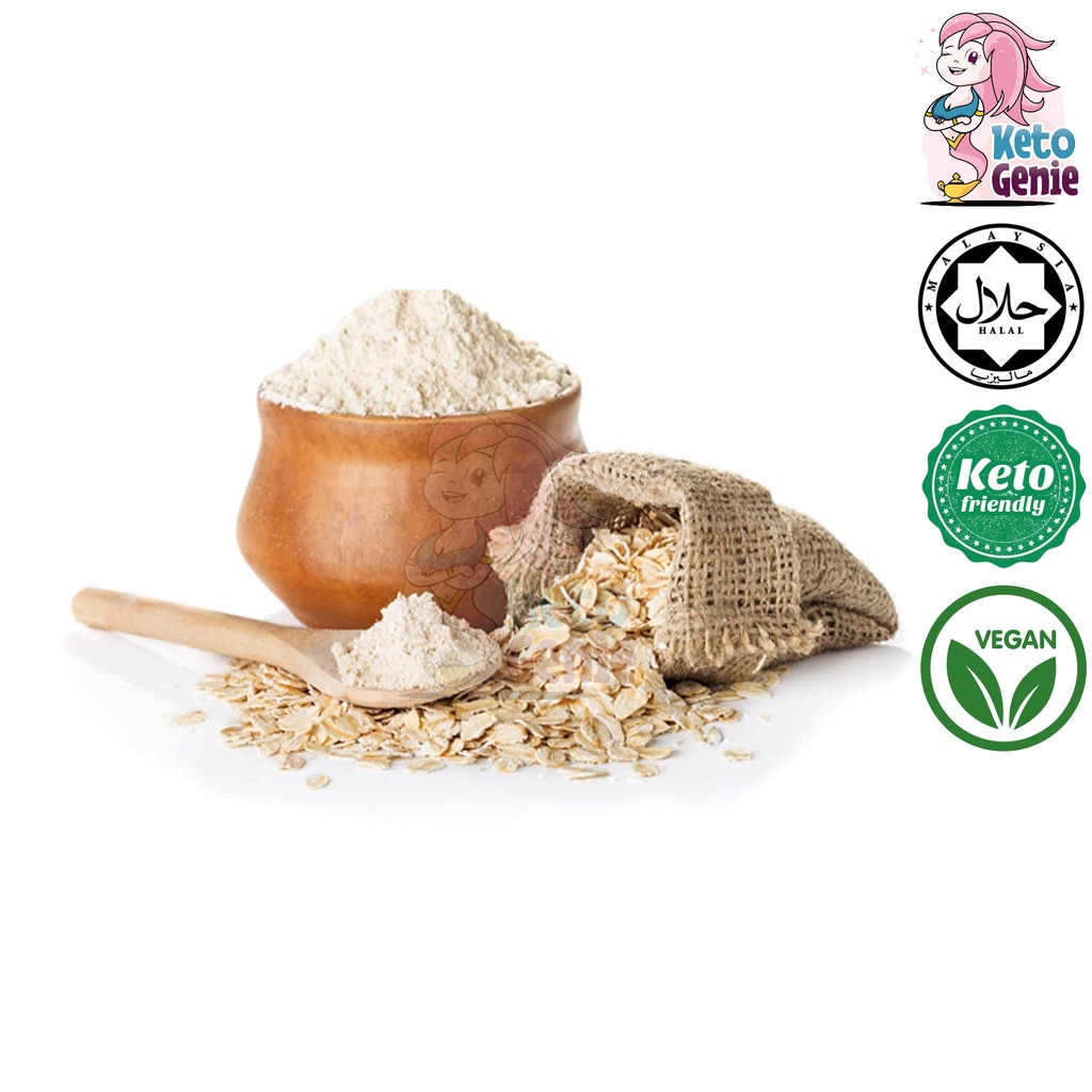 KETOGENIE Oat Fiber Powder Sugar Free, Low Carb and Ketogenic Diet