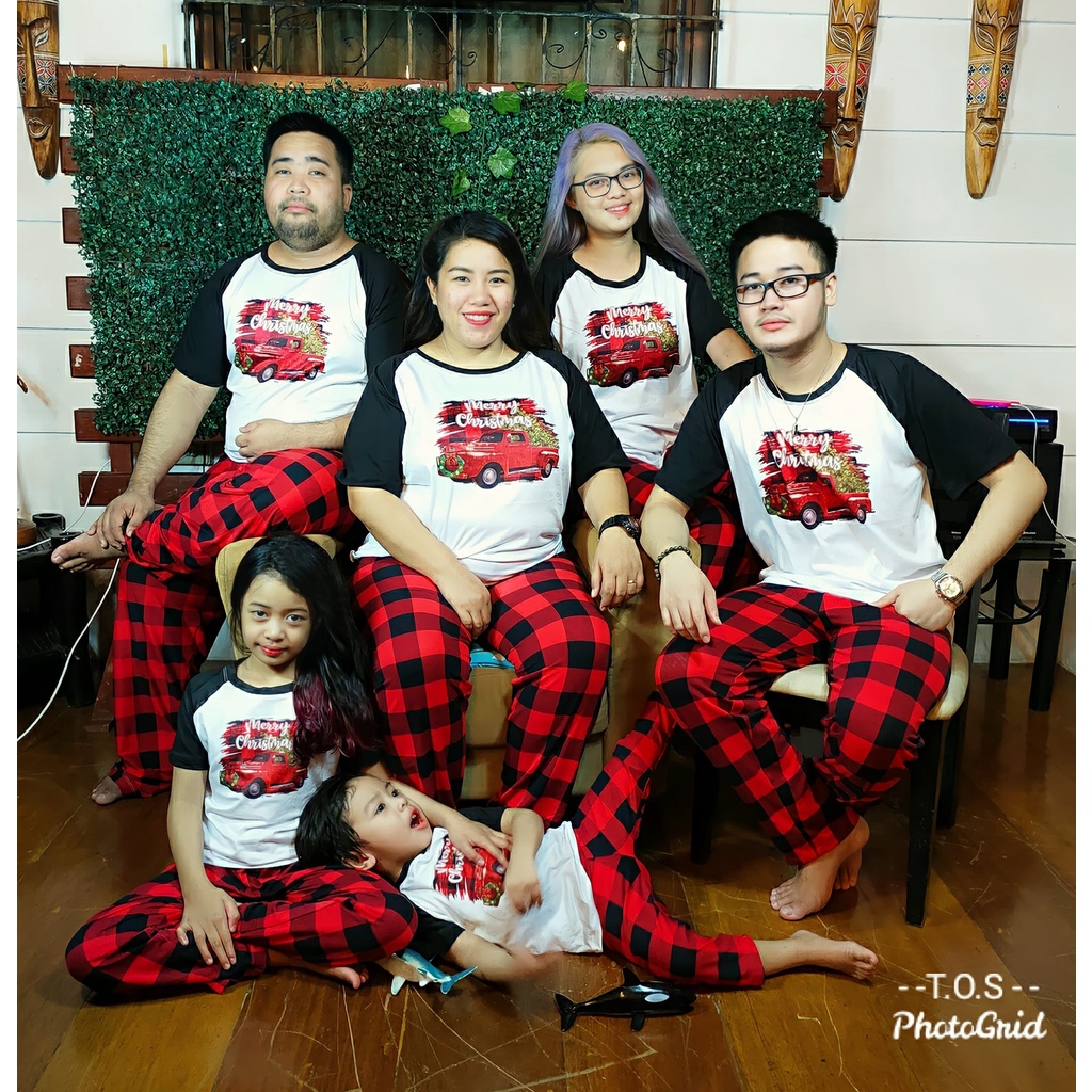 Christmas terno pajama sale