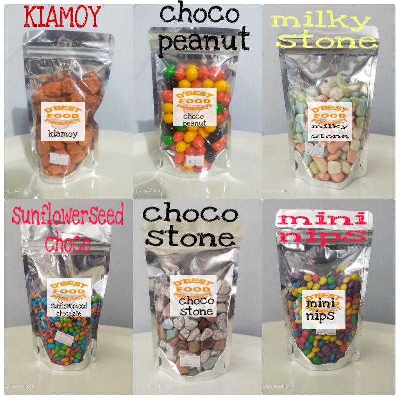 ziplock choco peanut chocolate stone kiamoy sunflowerseed choco mini ...