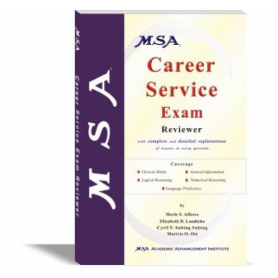 MSA Career Service Exam Reviewer (Authentic / Brand New) | Shopee ...