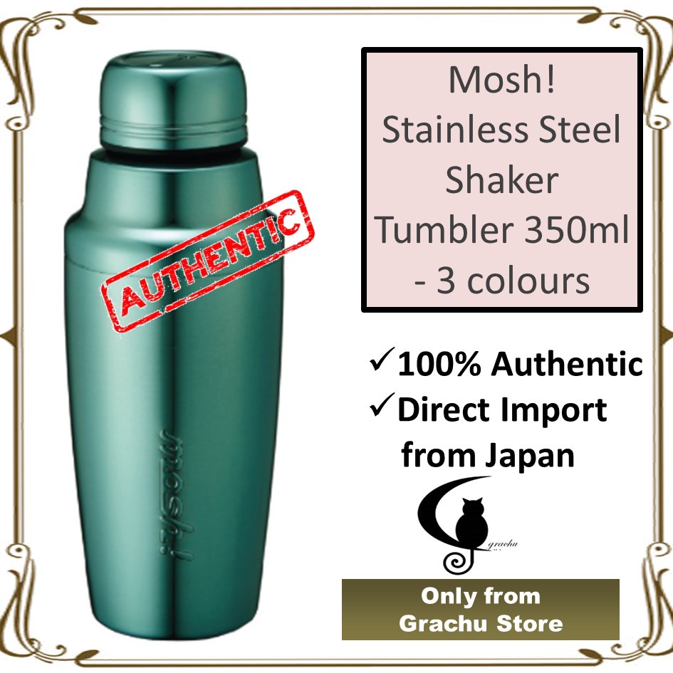 MOSH! Mosh Stainless Steel Shaker Tumbler 350ml 3 colours Original