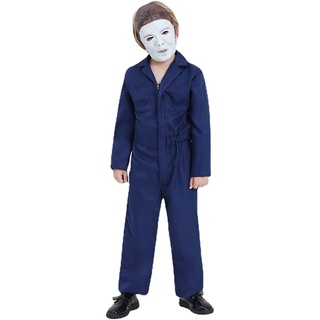 One-piece Rainbow Friends Costume For Kids Adults Blue Monster Wiki Cosplay  Horror Game Halloween Jumpsuit Party Outfit With Headgear