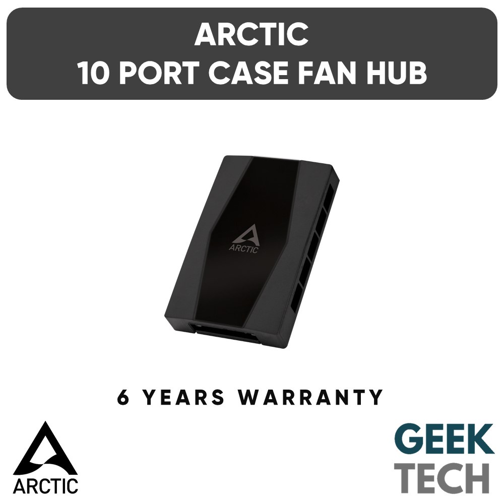 ARCTIC Case Fan Hub 10 Port PWM Fan Hub with SATA Power Shopee
