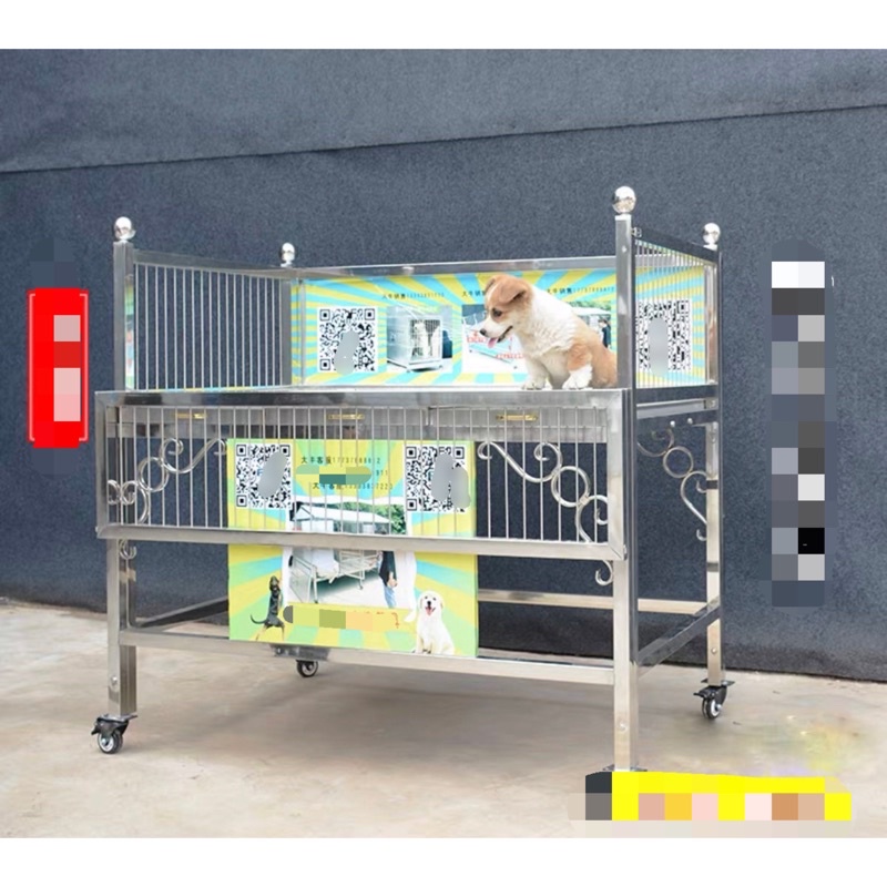 (On Hand)Stainless steel Display Dog Crib Cage Shopee Philippines