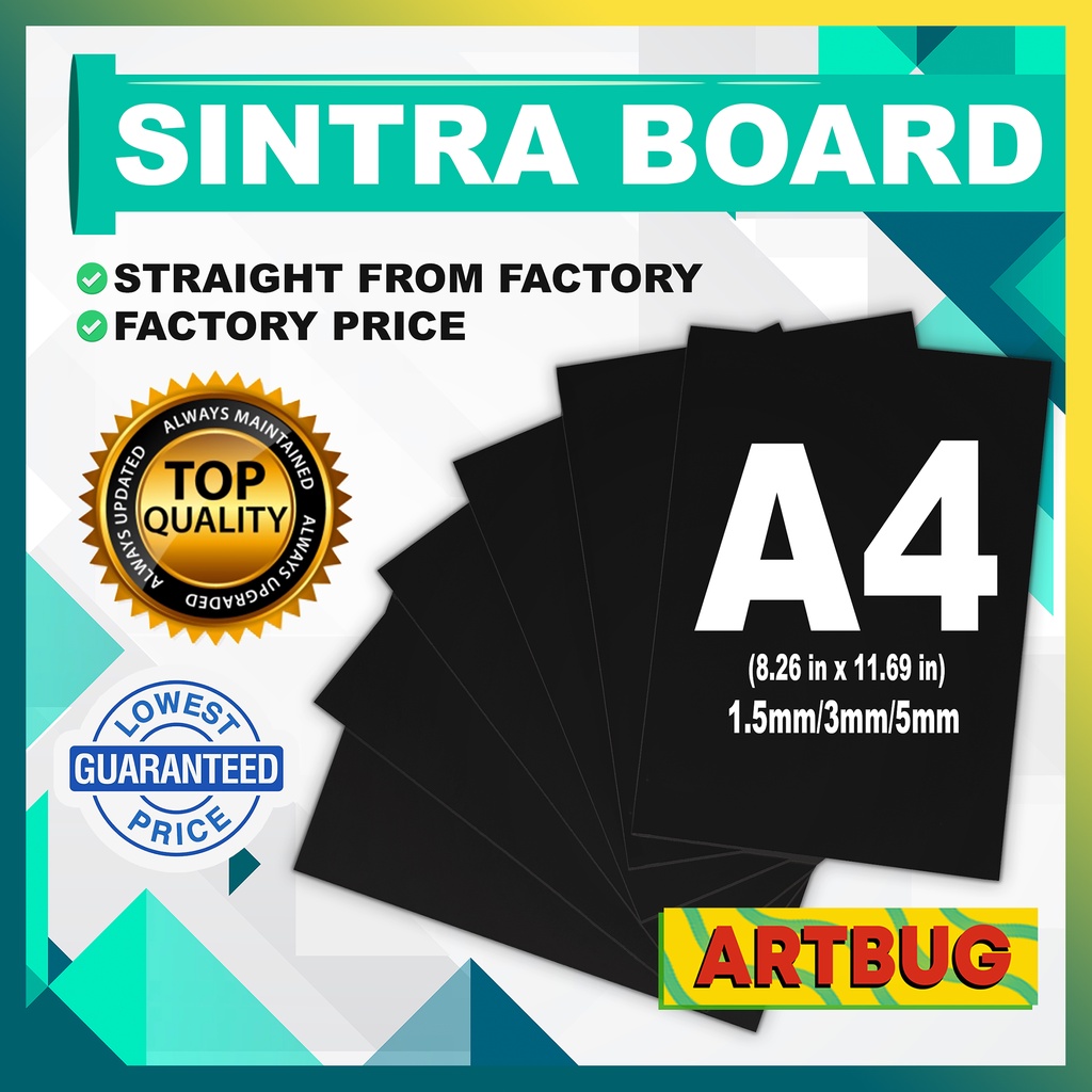 (10 PCS) Sintra Board Premiumlite & Valuelite | Size: A4 | Thick: 3mm ...