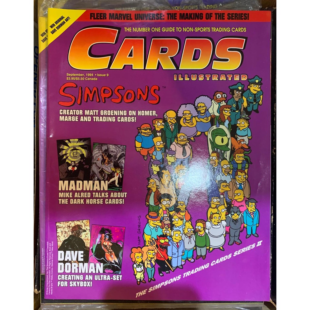 1994 - Cards Illustrated Magazine #9 - Simpsons Cover | Shopee Philippines