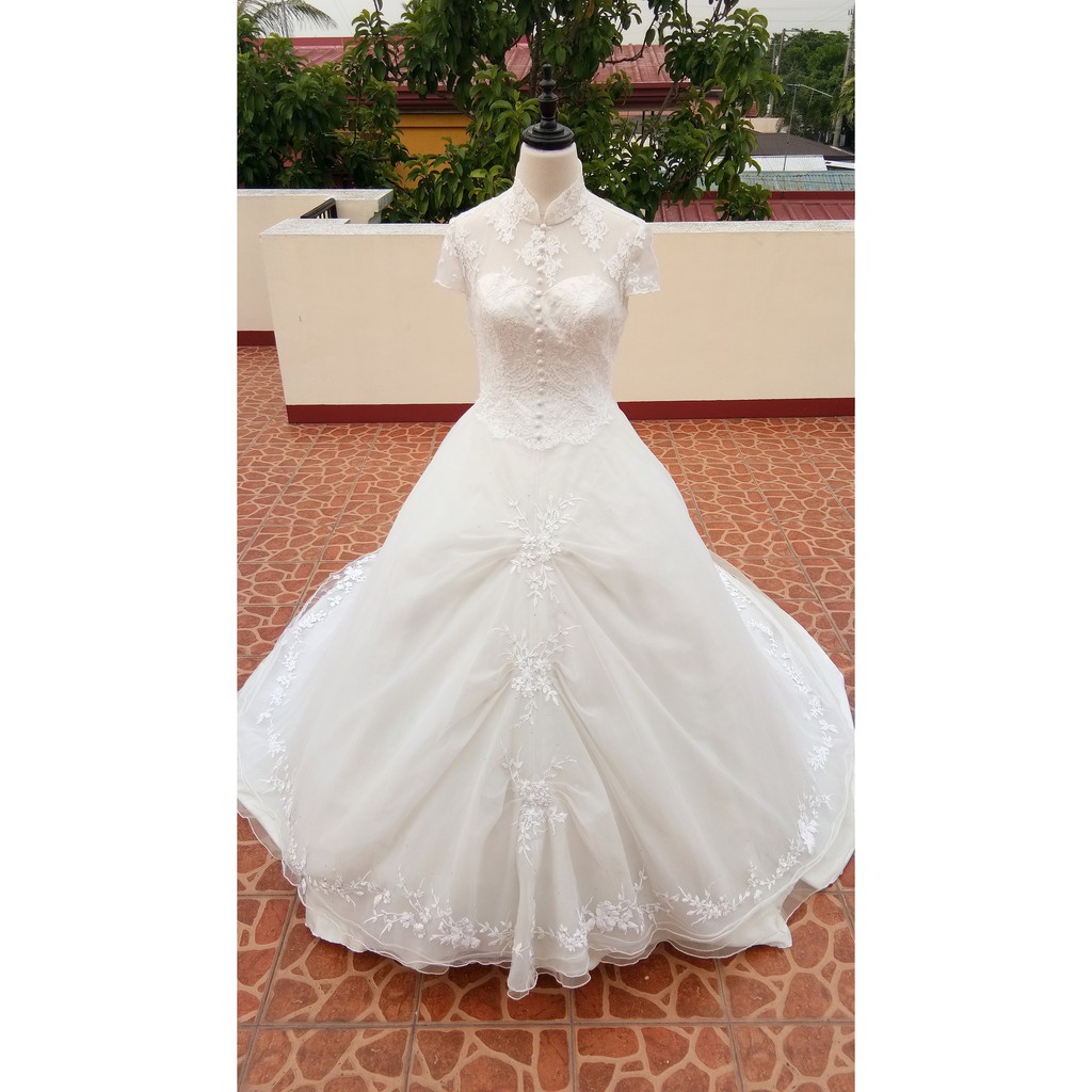 Chinese Collar Wedding Gowns