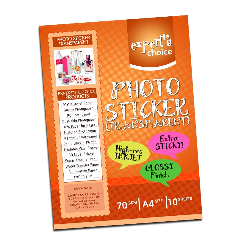 Photo sticker Transparent A4 | Shopee Philippines
