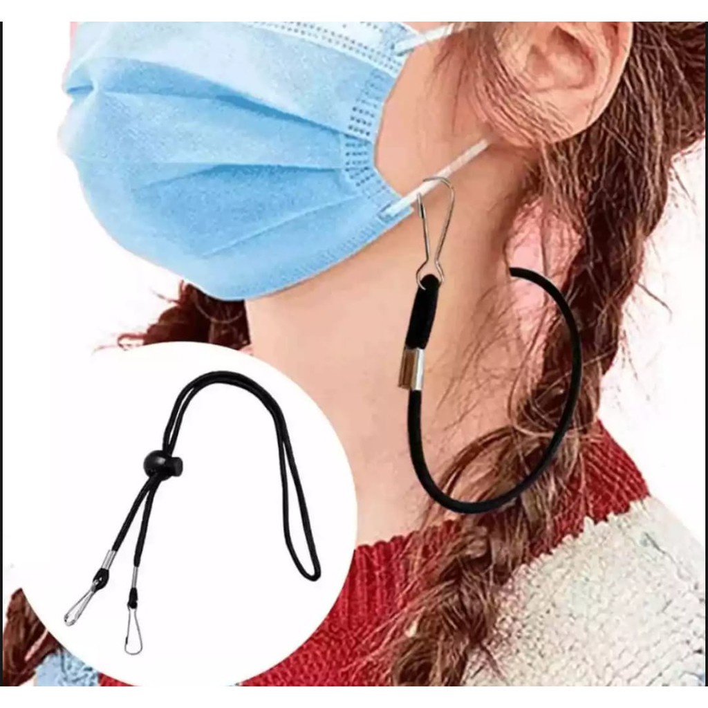 GANTUNGAN Mask strap/Mask strap/headloop Connector/Round Rubber Mask ...