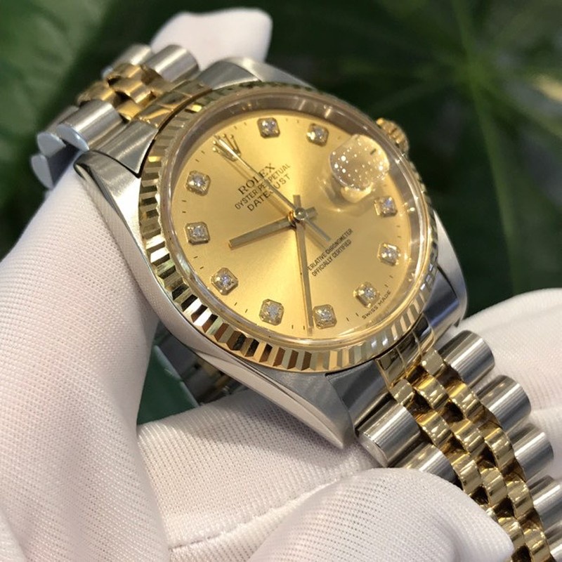 ROLEX 16233 Type Mechanical Automatic 95 Series Men's Watch Diamond ...