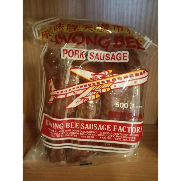 Kwong Bee Dry Pork Sausage 250g, 500g and 1000g Shopee Philippines