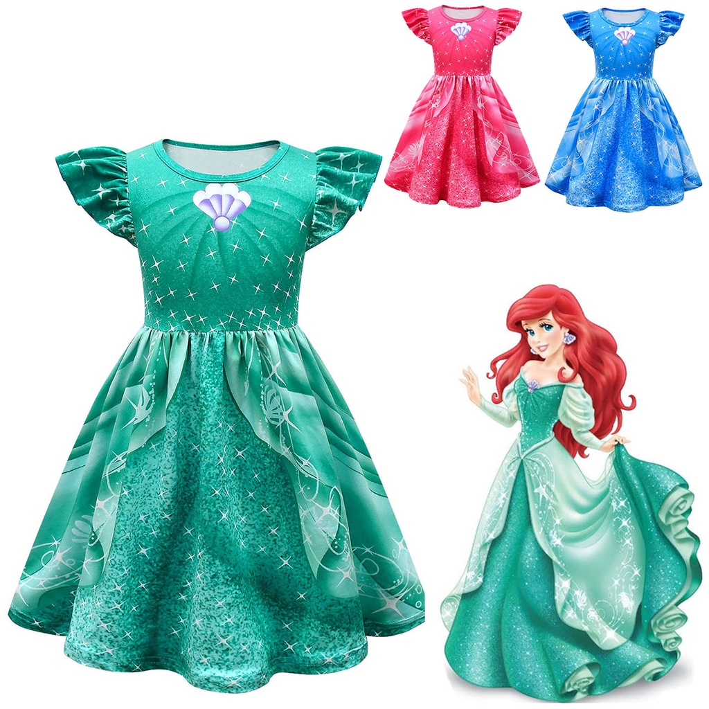 Little Mermaid Princesa Ariel De Vestido Tutu La Sirenita Ariel