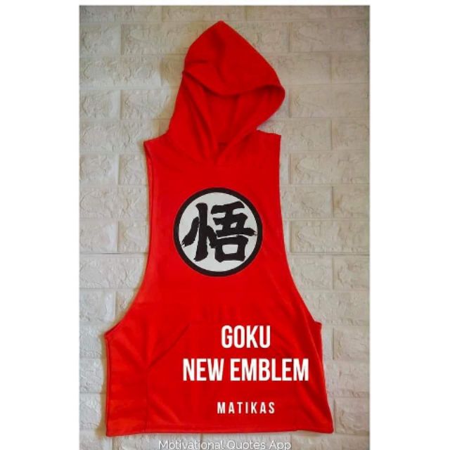 Goku sleeveless cheap hoodie