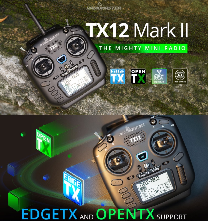 In Stock RadioMaster TX12 MKII ELRS EdgeTX Multi-Module Compatible ...