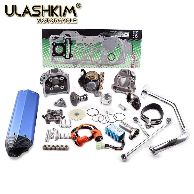 GY6 50 60 80 UPGRADE TO 100 CC ERG CYLINDER HEAD KIT ASSEMBLY RACING ...