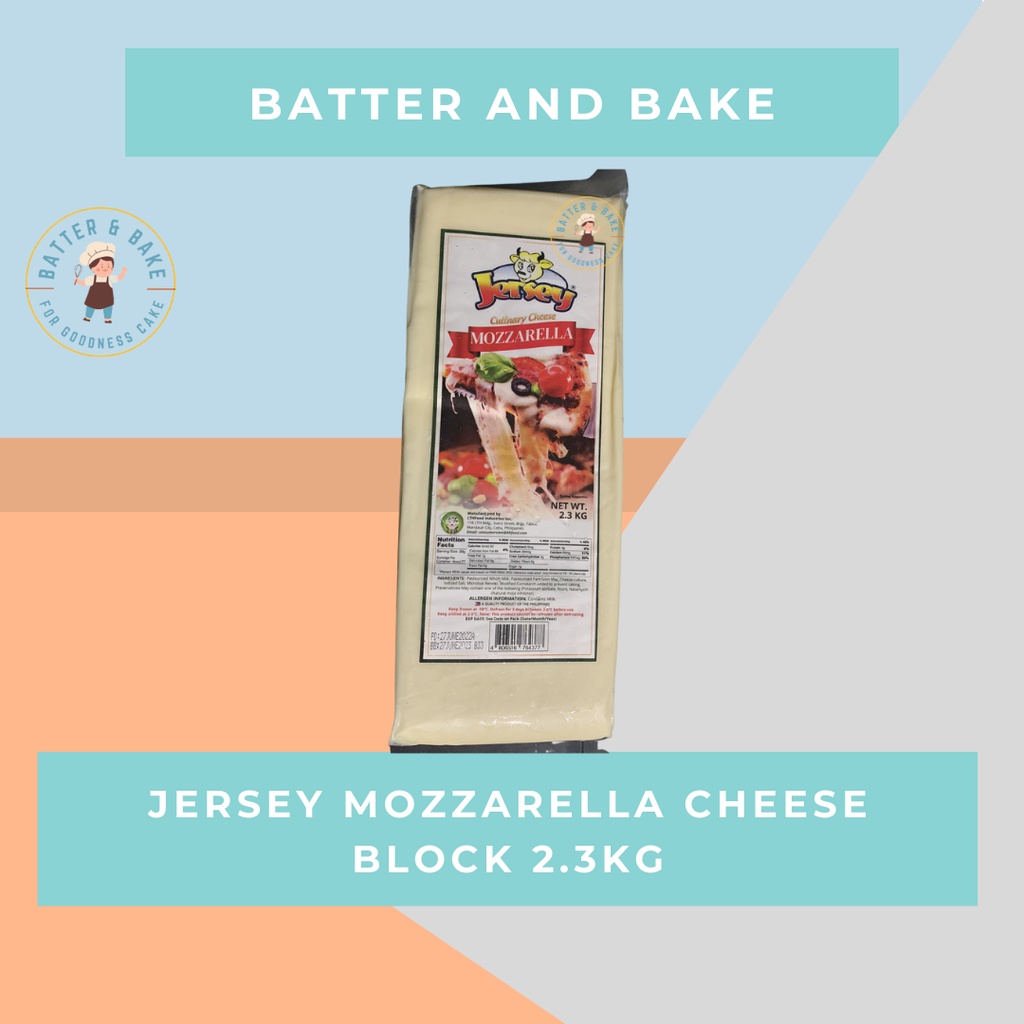 Jersey Mozzarella Cheese Block 2.3kg Shopee Philippines