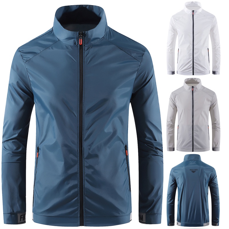 UPF50+ UV Jacket Men's Hiking Jaket Slim Fit Windbreaker Unisex Sun