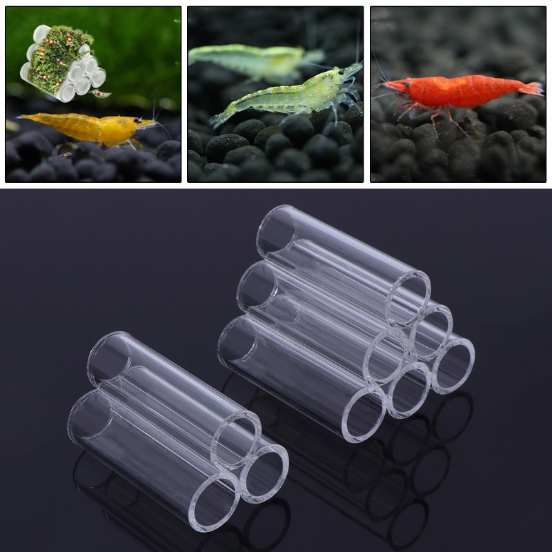 Fish Tank Shelter 3/6 Tube Aquarium Pipe Shrimp Cave Hide Breeding ...