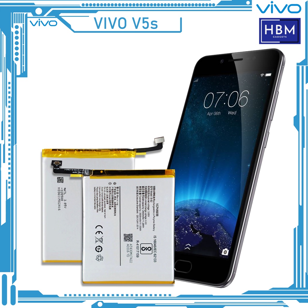 Original VIVO V5s Battery, Premium High Quality Model: B-B2 (3000mAh ...