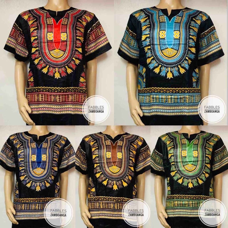 Bohemian Black Dashiki Shirt | Shopee Philippines