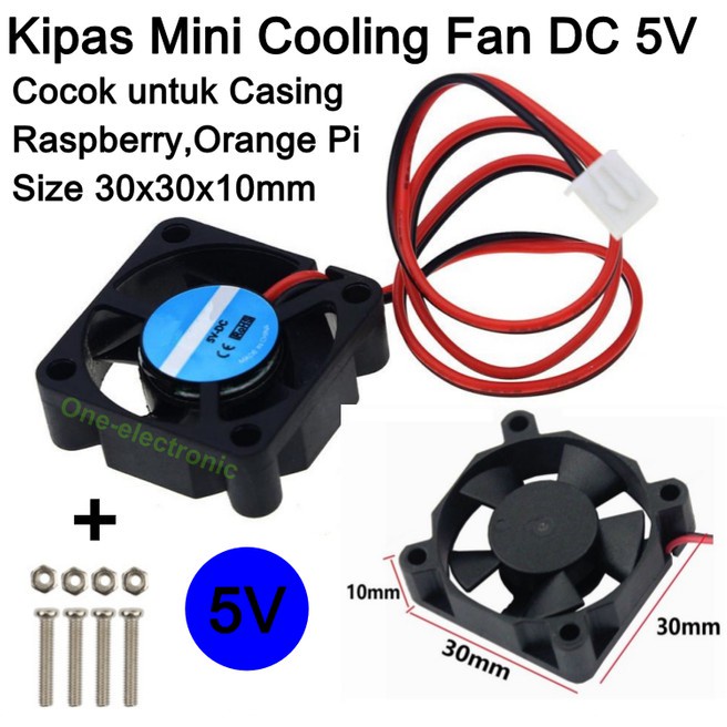 Cooling Fan Mini Fan DC 5V Brushless Raspberry Pi, Orange Pi | Shopee ...