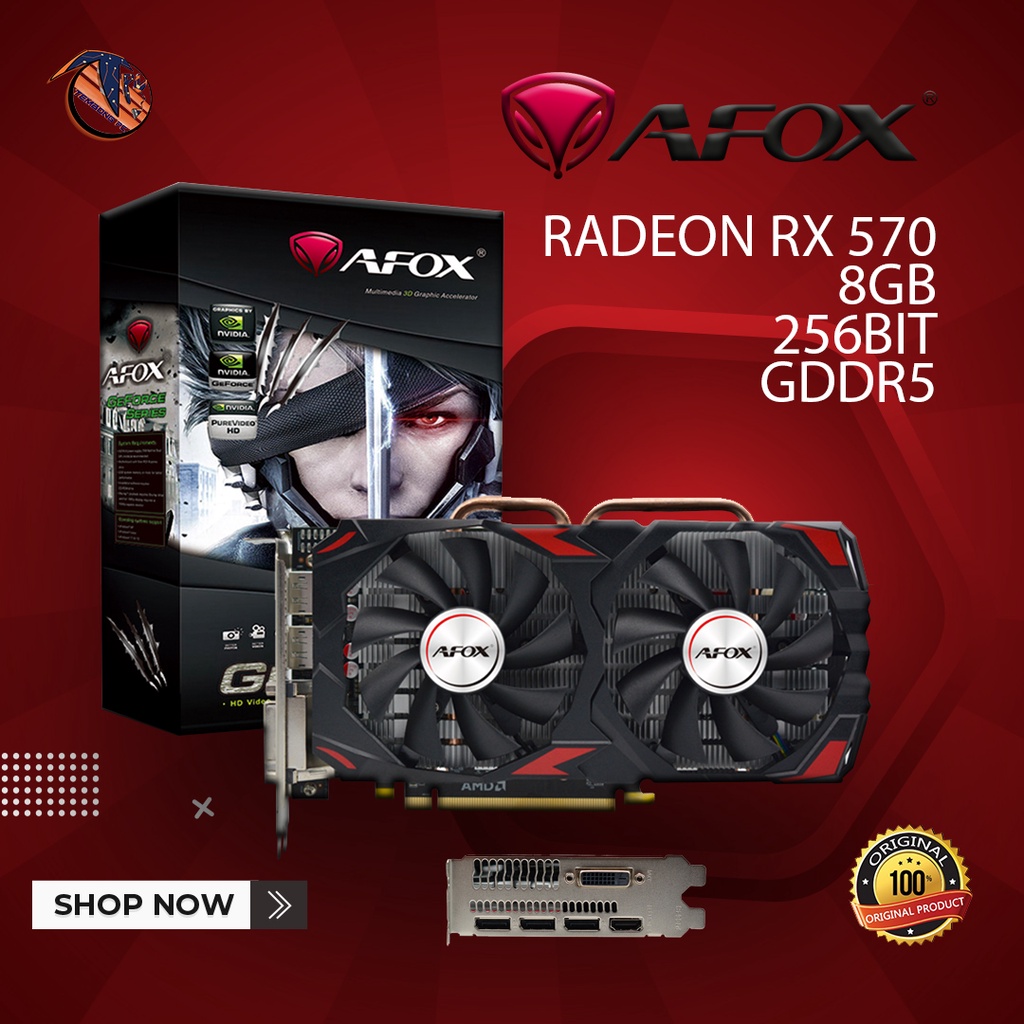 Rx 570 8gb 256bit Gddr5 Afox Bnew Tray Type