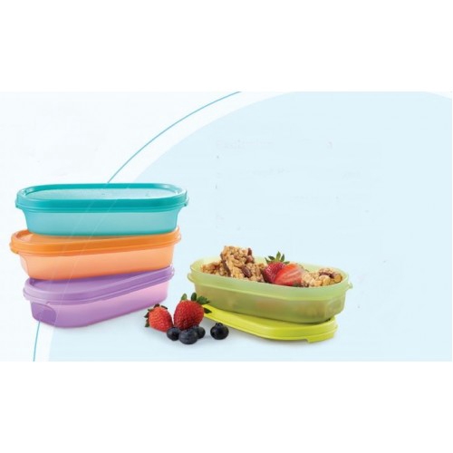 Tupperware Slim Oval Keeper (4) 300ml | Shopee Philippines