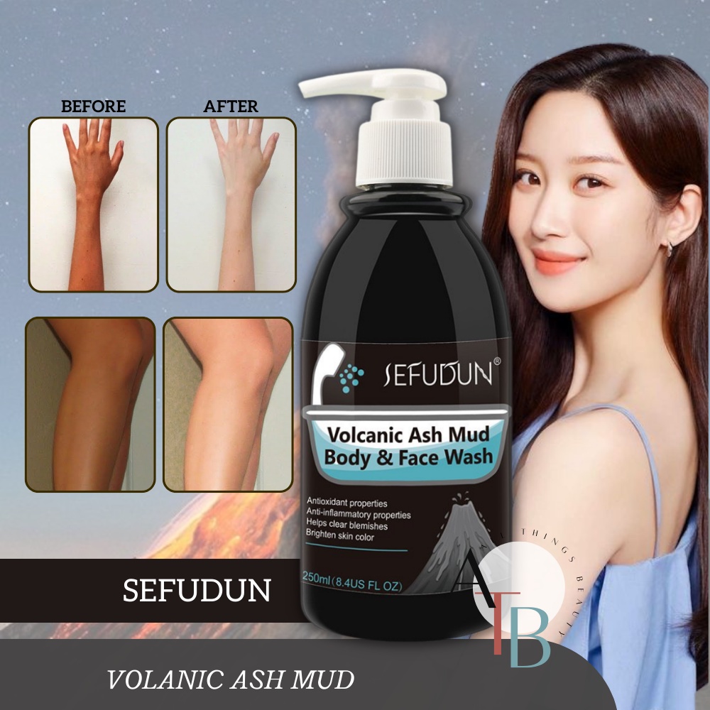 LIFUSHA/SEFUDUN Volcanic Mud Shower Gel Body Wash Whitening