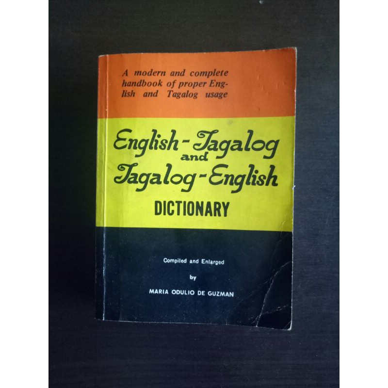 English-Tagalog, Tagalog-English Dictionary By Maria Odulio De Guzman ...