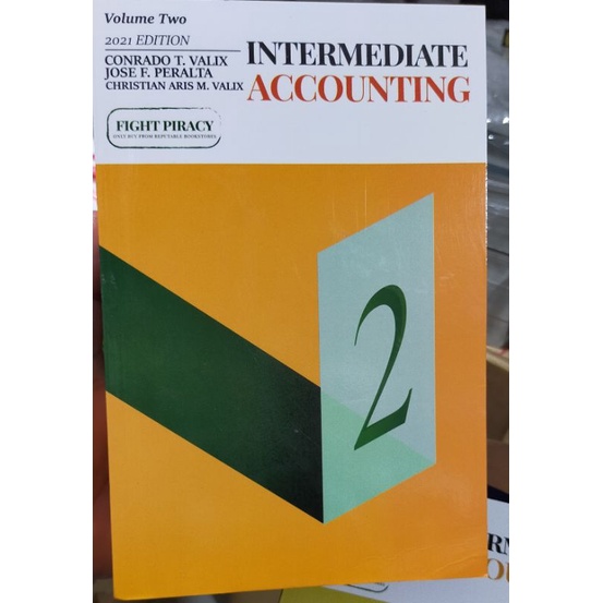 Original Intermediate Accounting Vol 2 2021 Ed By Valix | Shopee ...