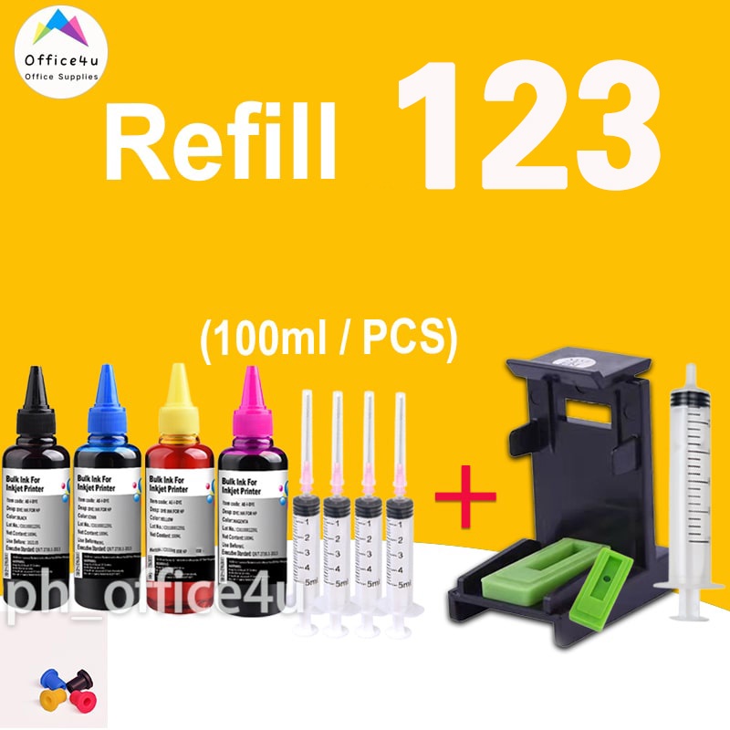 HP 123 ink HP123XL 100ml ink refillable for HP 1112/2130/2132/3630/3830 ...