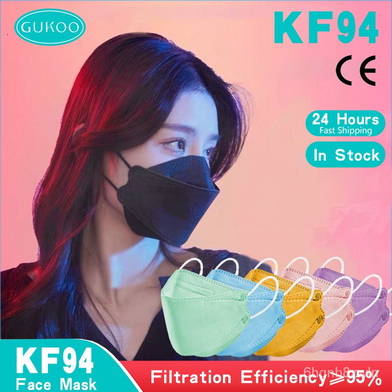 KF94 Mask 10pcs FDA Approved Face Mask Sale Black KF94 Mask Made in