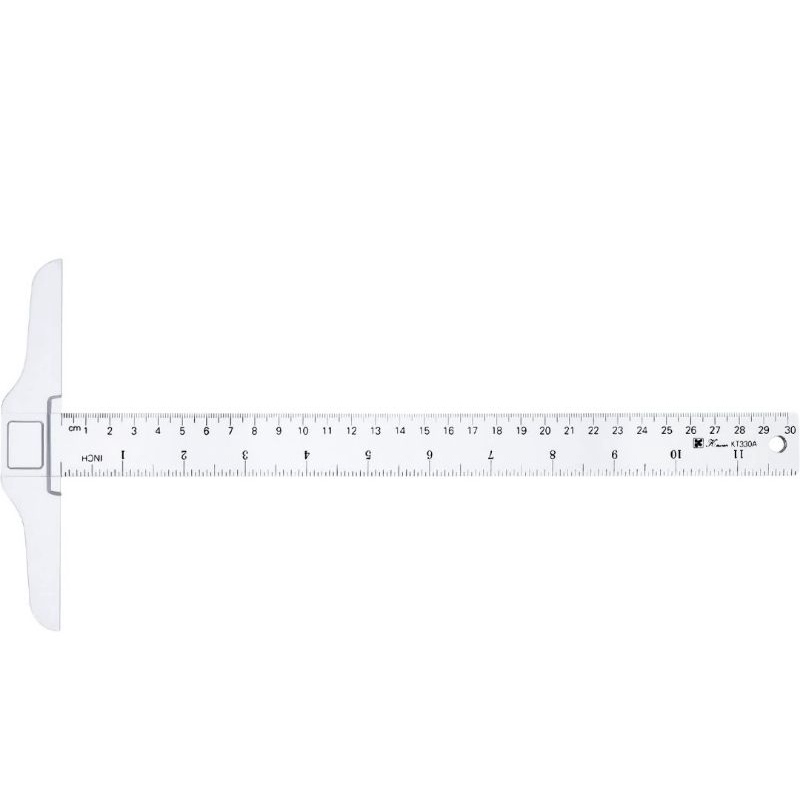 Dolphin 12 Inch/ 30 cm Junior T-Square Plastic T-Ruler for Drafting and ...