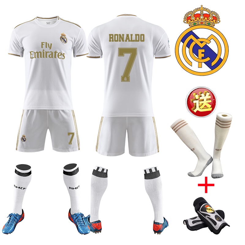 เจอร์ซีย์ 19-20 Real Madrid home No. 7 Ronaldo jersey suit men s and ...